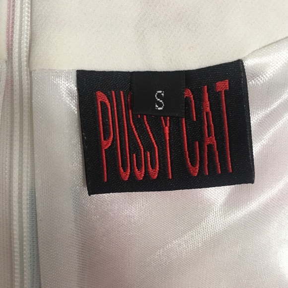 Pink Pussycat Pattern Grid Cosplay Casual Dress Women’s Size Small Sleeveless - Picture 2 of 6